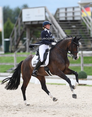 German Lisa Westekemper on Chiccolino (by Corlensky G x Rabino). She was coached by Judy Reynolds and trains with Johann Hinnemann