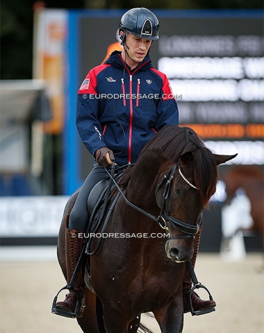American Adam Steffens on Candoit Farm's Oldenburg bred Fabuleux Coeur