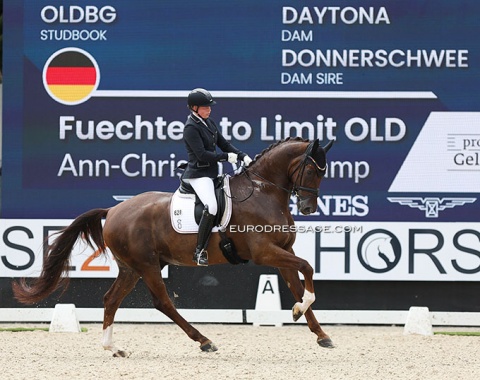 Ann Christin Wienkamp had a tough ride on Füchtels To Limit (by Top Gear x Donnerschwee) who spooked from the tv camera
