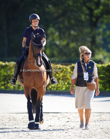 Gabriele Kiefer with coach Renate Dahmen