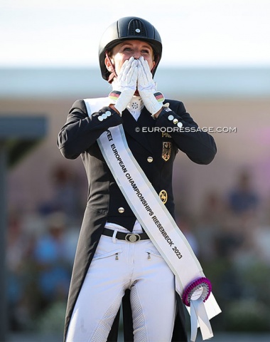 Jessica von Bredow-Werndl is the 2023 European Dressage Champion