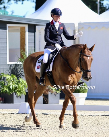 Former eventing rider Charlotte Cundall cannot believe her luck that FJ Veyron gave her such a wonderful championships debut. 