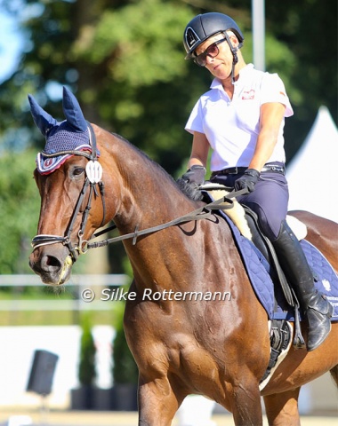 Polish Grade 1 rider Magdalena Cycak and her 15-year-old Polish bred mare Sybilla (by Quamiro-Sherlock Holmes).