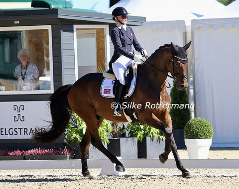 One of two 7-year-olds in Grade V: The Danish bred Zorro Hoejris (by Zorba Hoejris-Gribaldi), ridden by Christina Marcussen from Norway.