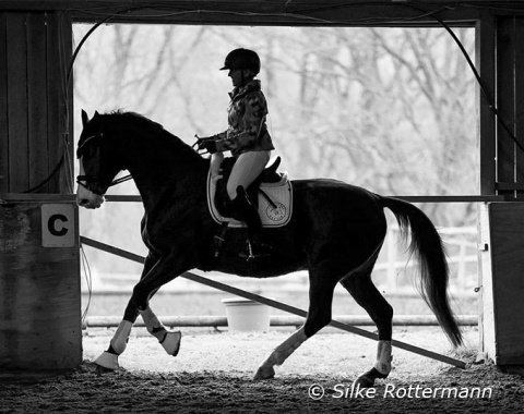 The rather dark indoor arena allowed some playing around with the shadow.