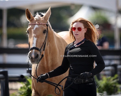 Red brownband, red glasses: Ashley Rand and Heimdahls Champ