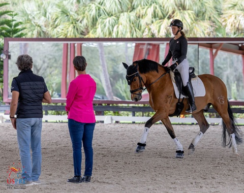 Mathilde Blais riding Don Letredo