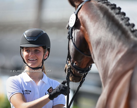 Wellington first-timer, Australian U25 rider Kate Kyros, is having a blast competing in the Young Riders and U25 classes with her two horses