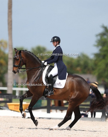 Sara Hassler and Boitano (by Santano x Whinny Jackson). They were the 2020 U.S. Under 25 Champions. Last competed internationally in 2022.