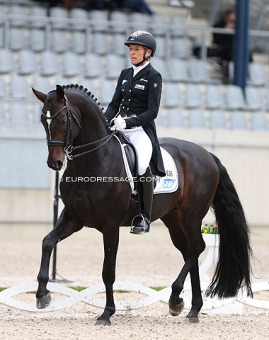 Ingrid Klimke and her rising star Freudentanzer (by Franziskus x Rubinstein)