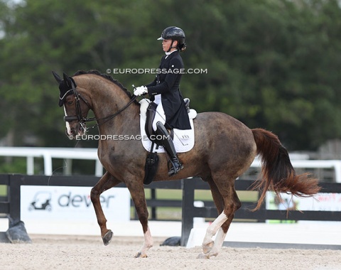 Alexandra Reid on Flynn (by Wynton x Future), previously owned and ridden by Eliane Cordia-van Reesema