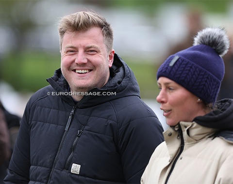 Belgian FEI Dressage Committee member Thomas Eyckmans and dressage rider Claudia Dorpmans