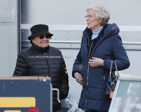 Retired 5* judge and trainer Mariette Withages and horse owner Madeleine Winter-Schulze
