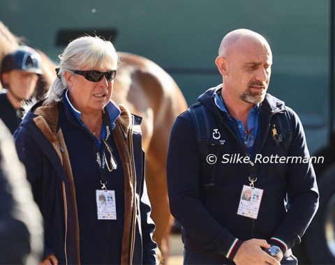 Italy’s para and dressage trainer  Laura Conz had no reason to look worried during the vet-check