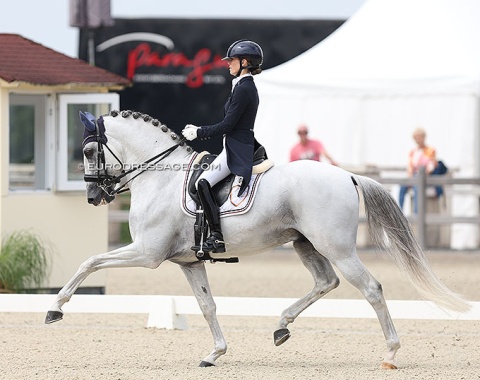 American born Belgian Alexa Fairchild on Lusitano Mala Skala Hermes, originally named Habil MT