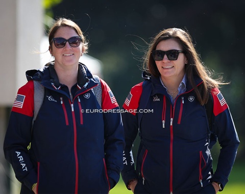 USEF's power ladies: Laura Roberts (USEF Managing Director of Dressage) and Hallye Griffin (USEF Director of FEI Sport)