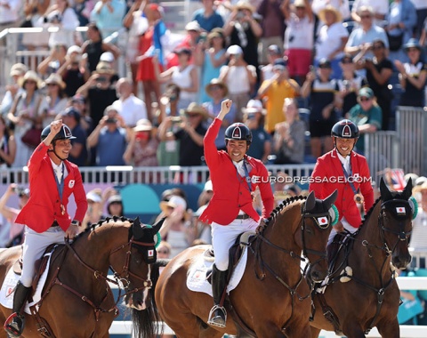 Historic team bronze for Team Japan. Their first ever medal in eventing
