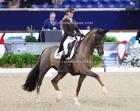 Isabel Cool on the SBS registered Herr Charmeur (by Charmeur x Alabastro S Extra)