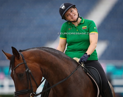 Lithuania's individual rider Justina Vanagaite on Nabab