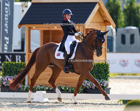 Ruby Hughes on her godfather Carl Hester's Brioso (by Benetton Dream x Dimaggio). The horse is owned by Hester, Andrew Fletcher, Isobel Barber, Elizabeth Dudman, and Natasha RoseOwner