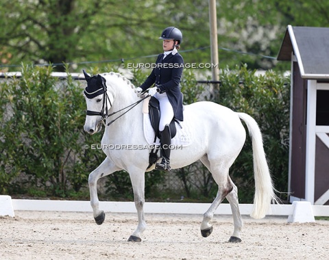 Annabelle Steffens made her CDI debut on new Grand Prix horse Habouche (by Ampere x Sydney), previously shown by Anna Ross (GBR)