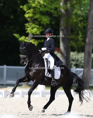 Winner of the Under 25 Short Grand Prix: Lara van Nek on double Olympic horse All at Once