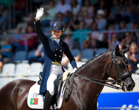Portugal's Maria Caetano on Hit Plus (by Bretton Woods x Peralta Pinha), who is from the same Portuguese breeder as Zonik Plus.