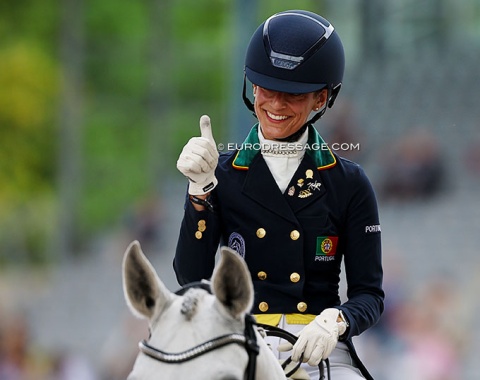 Rita Ralao gives a thumb's up