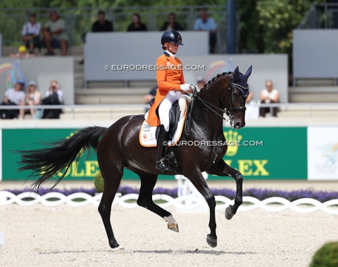 Marieke van der Putten on Zantana. Too many mistakes today but one to watch!