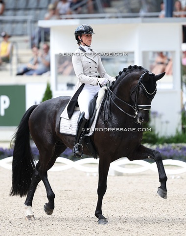 Dinja van Liere on small tour horse Mauro