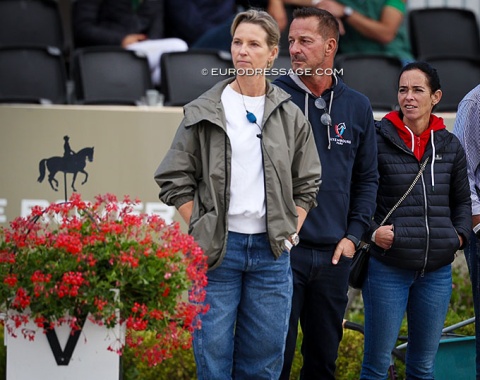 Three trainers in a row: Eva Möller, Sascha Schulz, Aniko Losonczy