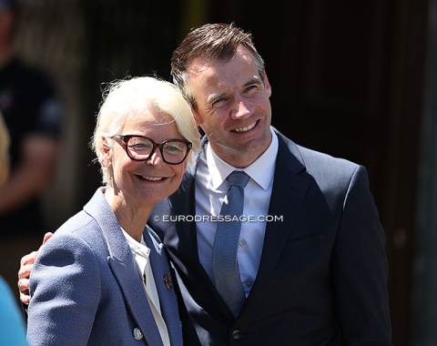 Ann Kathrin Linsenhoff with FN sports director Dennis Peiler
