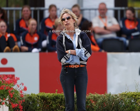 No longer a regular face at competitions, triple Olympic champion Anky van Grunsven is back coaching Dutch U25 team rider Kris de Vries