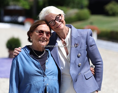 Technical delegate Marietta Almasy and show host Ann Kathrin Linsenhoff