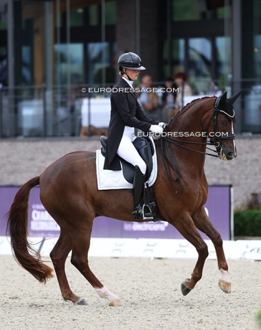 Swedish born, British based Italian Nathalie Wahlund with Gorklintgaards Scorpion. They train with Sune Hansen