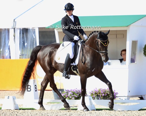 Belgium’s Charlotte Couckuyt and the jumping bred Picador van het Leiedal (by Arezzo x Ksar Sitte).