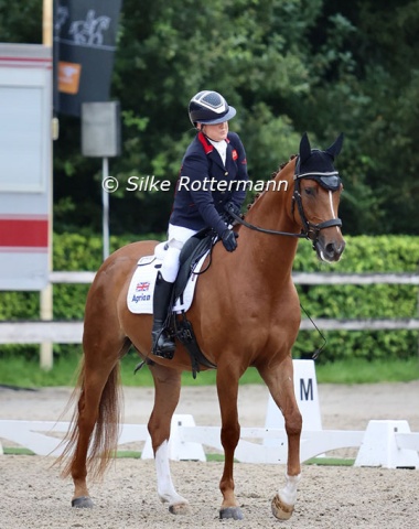 Jemima Green and Fantabulous after their bronze medal winning ride.