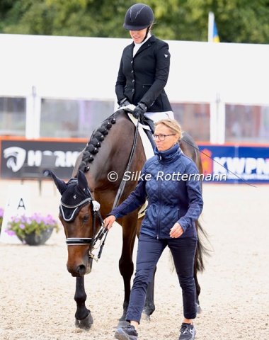 Few ride in a double bridle in Grade 1, here Czech rider Kristyna Rudolfova and Belfast.