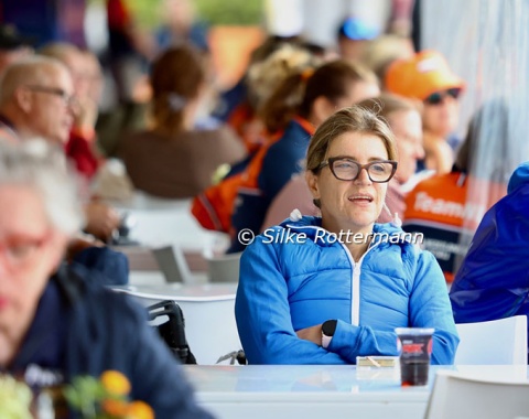 Italy’s Grade 3 star Francesca Salvadé watching the Grade V individual competition