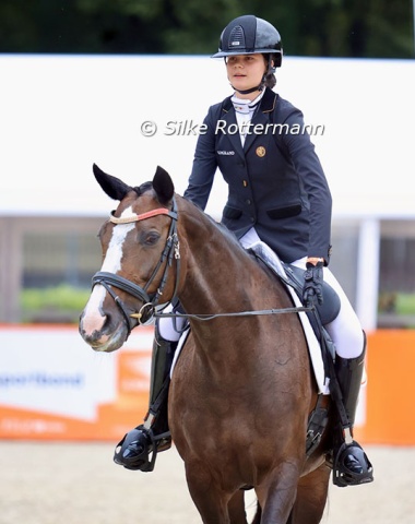 The youngest of them all: At 17 Belgian Emma Vercammen was the benjamin at the Europeans on KWPN mare Graciamanda