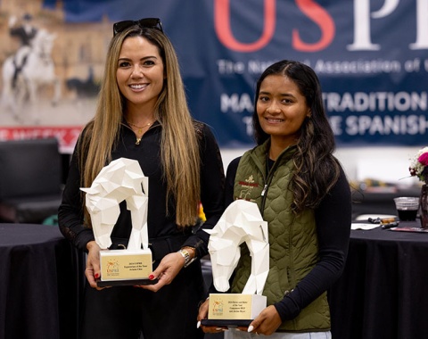 USPRE award recipients Ariana Chia and Justine Boyer
