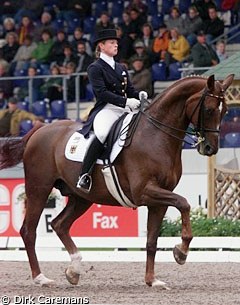 Isabell Werth and Gigolo FRH (by Graditz) at the 2000 CDIO Aachen :: Photo © Dirk Caremans