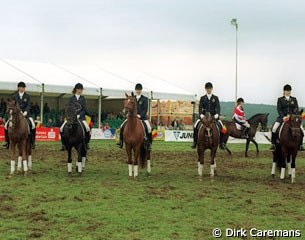 The Belgian Pony Team: Leen Cools, Kaatje Debie, Jennifer Bacquet, Isabelle Boost