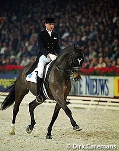 Rudolf Zeilinger on Livinjo at the 2000 CDI-W Mechelen :: Photo © Dirk Caremans