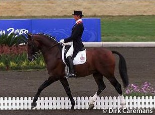 Carl Hester and Argentile Gullit at the 2000 Olympic Games in Sydney :: Photo © Dirk Caremans