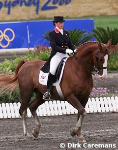 Kirsty Mepham and Dikkiloo at the 2000 Olympic Games :: Photo © Dirk Caremans