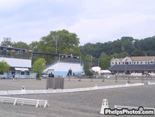 The Devon show grounds on Wednesday, one day before the show