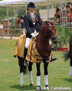 Dutch pony team rider Andrea Villaverde on Condor
