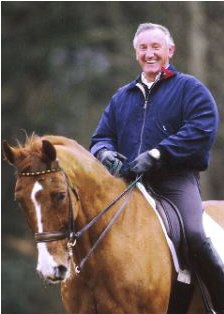 Klaus Balkenhol and Goldstern riding at home in Rosendahl, Germany, in 2001 :: Photo © www.arnd.nl