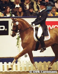 Tom Noone aboard the Westfalian gelding Fresco